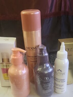 $450  Nexx Maxx Firm Hold Hairspray SOLIEL SERUMS HAIR MASK CONDITIONER  SHAMPOO